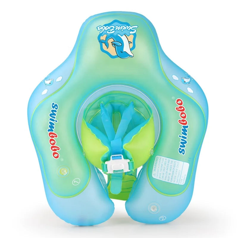 Swimbobo Upgrades Comfortable Blue Children's Safe Baby Float Underarm Sports Swim Ring in Summer Kids Inflatable Swimming Ring