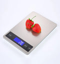 Dr.Heng DH-A10 33 lb Digital Kitchen Scale Stainless Steel Platform Electronic LCD Display 1g Accuracy Battery Powered 20kg Max