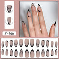 Y-166 Ballerina False Nails Black Ballet Shoes 2024 New Design OEM Artificial Press on Nails
