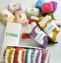 Cute Bulk Cartoon Winter Plush Warm Dot Home Indoor Customized Box Set Thermal Cozy Fluffy Women Fuzzy Socks