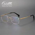 Osicare Spectacle Frameless Custom Eyeglasses Lentes Eyewear Prescription IP Pure Titanium Rimless Eye Glasses Optical Frame