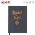Personalized A5 Hardback Habit Tracker Journal Rose Gold Foil Logo Business Organizer Gift Diaries Fabric Plastic PP Cover