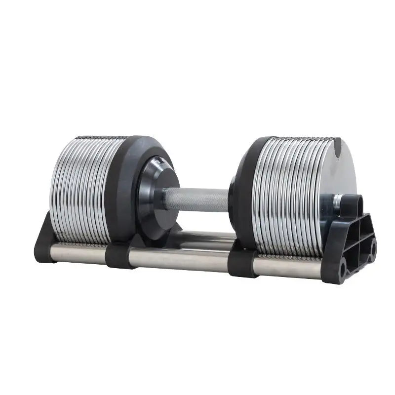 Wholesale 32kg Adjustable Gym Equipment Chromed Round Cast Iron Free Weights Dumbbell Set with 1kg Increment Steel Material