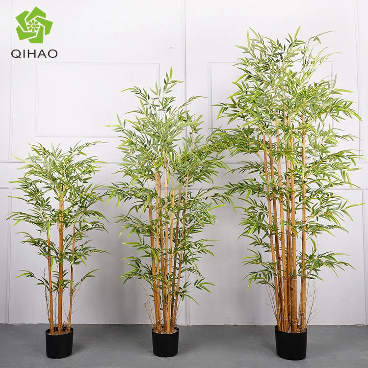 Artificial Bamboo Plant Bonsai Tree with Pot for Sale Mini Bamboo Bonsai Tree for Indoor or Outdoor Decoration