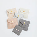 Pouch  8*8cm Insert 6*6cm 4 or 5 Colors  Microfiber Jewelry Package Set Pouch with Insert Pad for Earring  Necklace Bracelet