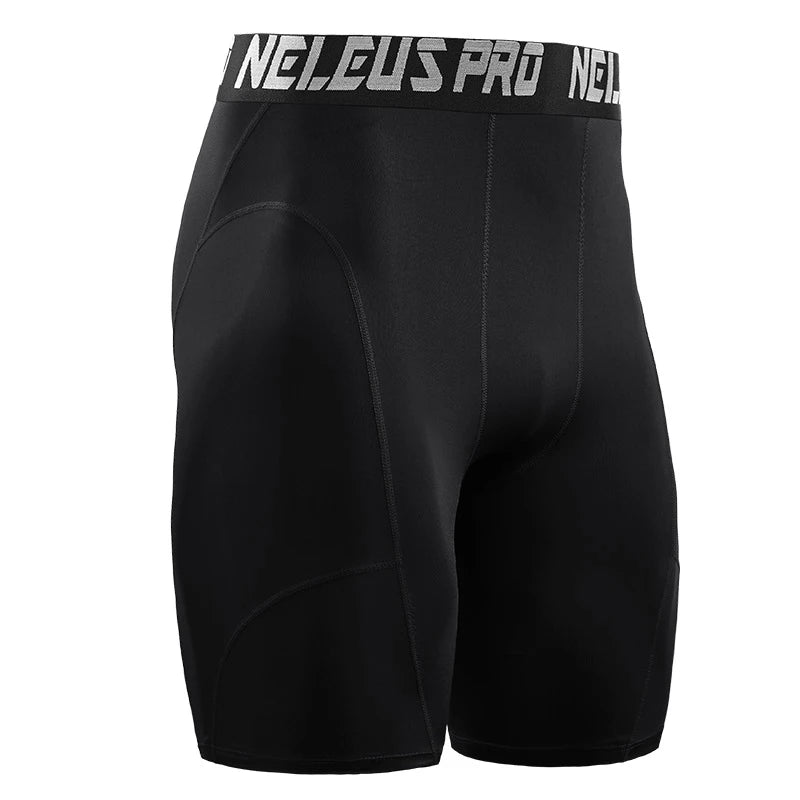 Men's Tight Height Elastic Shorts Sports Cycling Running Swimming Quick Dry Shorts