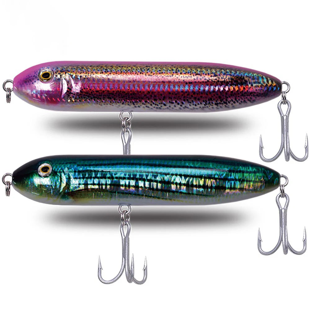 Spook Lure 6.5in 165mm 95g Long Casting Top Water Floating Lifeliked Action Walk Dog Swim Bait Pencil Fishing Sea Bass Salmon