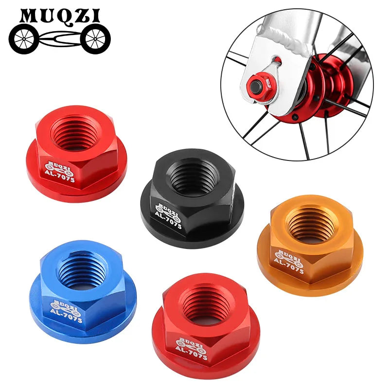 MUQZI Children's Bike Hub Nut M8 Flange Front Rear Wheel Screw Balance Bicycle Hub Axle Fixed Bolt MegaBDM