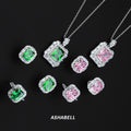 Wholesale Fashion 925 Sterling Silver Ice Cut 5A Zircon Jewelry Set Women's Jewelry Set Wedding Jewelry Set