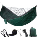 Modern Nylon Polyester Portable Lightweight Hammocks Bed Net Tree Straps Carry Bag Outdoor Travel Hiking Party Furniture Four