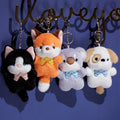 2025 Cute Fun Super Soft Plush Embroidered Keychain Stuffed Animal Toy PP Cotton Filling 11cm Size Party Decoration Unisex