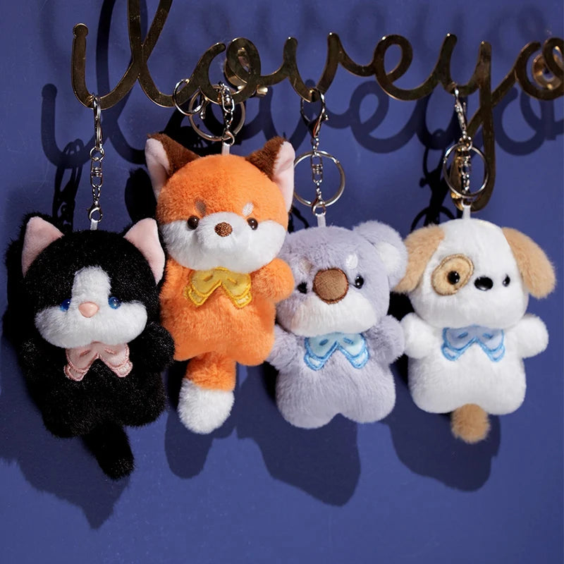 2025 Cute Fun Super Soft Plush Embroidered Keychain Stuffed Animal Toy PP Cotton Filling 11cm Size Party Decoration Unisex