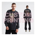 With Popular Price Mens Long Sleeve Cotton T-shirts Custom Acid Wash Men's Hip Hop Printing t Shirt
