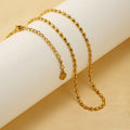 New Arrival Stainless Steel Beaded Necklace Women 18K Gold Plated Trendy Fashion Jewelry Gift Wholesale