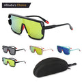Ins Hot Steampunk Sunglasses Women Mirror Sports Sun Glasses Men Uv400 Punk Shades Colorful Fashion Eyewear Gafas De Sol