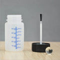 60ml Large Capacity Graduated White HDPE Glue Touch up Paint Pigment Bottle With Brush Wands Brush Bottle with Scale