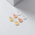 Fashion 6mm Sterling Silver Stardust Disc Pendants & Charms for Jewelry Bracelet Necklace Making