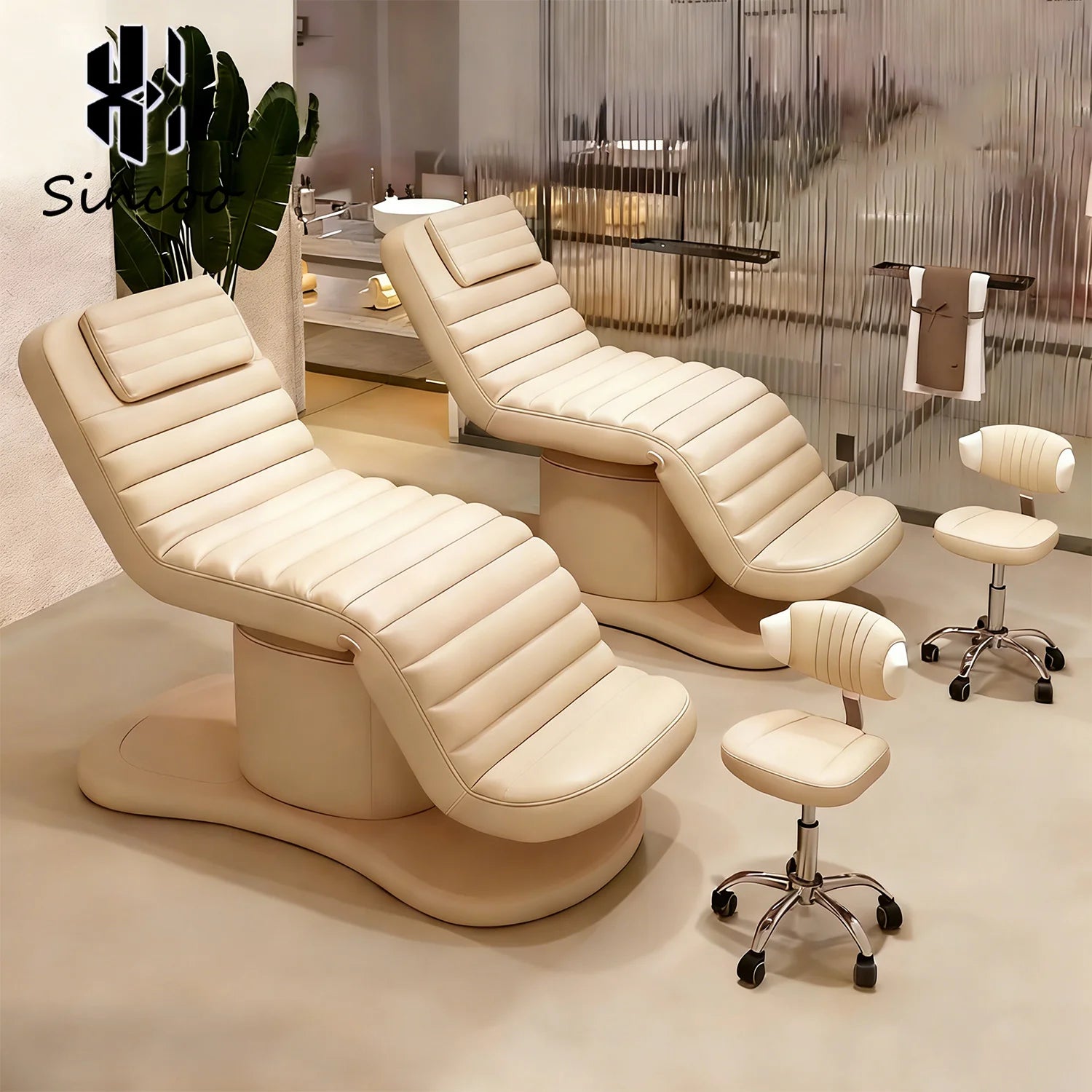 High Quality Comfortable Triple Motor Electric Customizable Color Beauty Massage Bed Beauty Equipment Tattoo Facial Bed