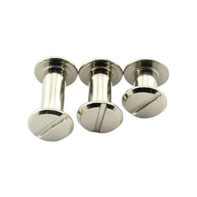 Bolts Manufacturers Stainless Carbon Steels Metal Flat Head Book Binding Set Bolts Chicago Screws
