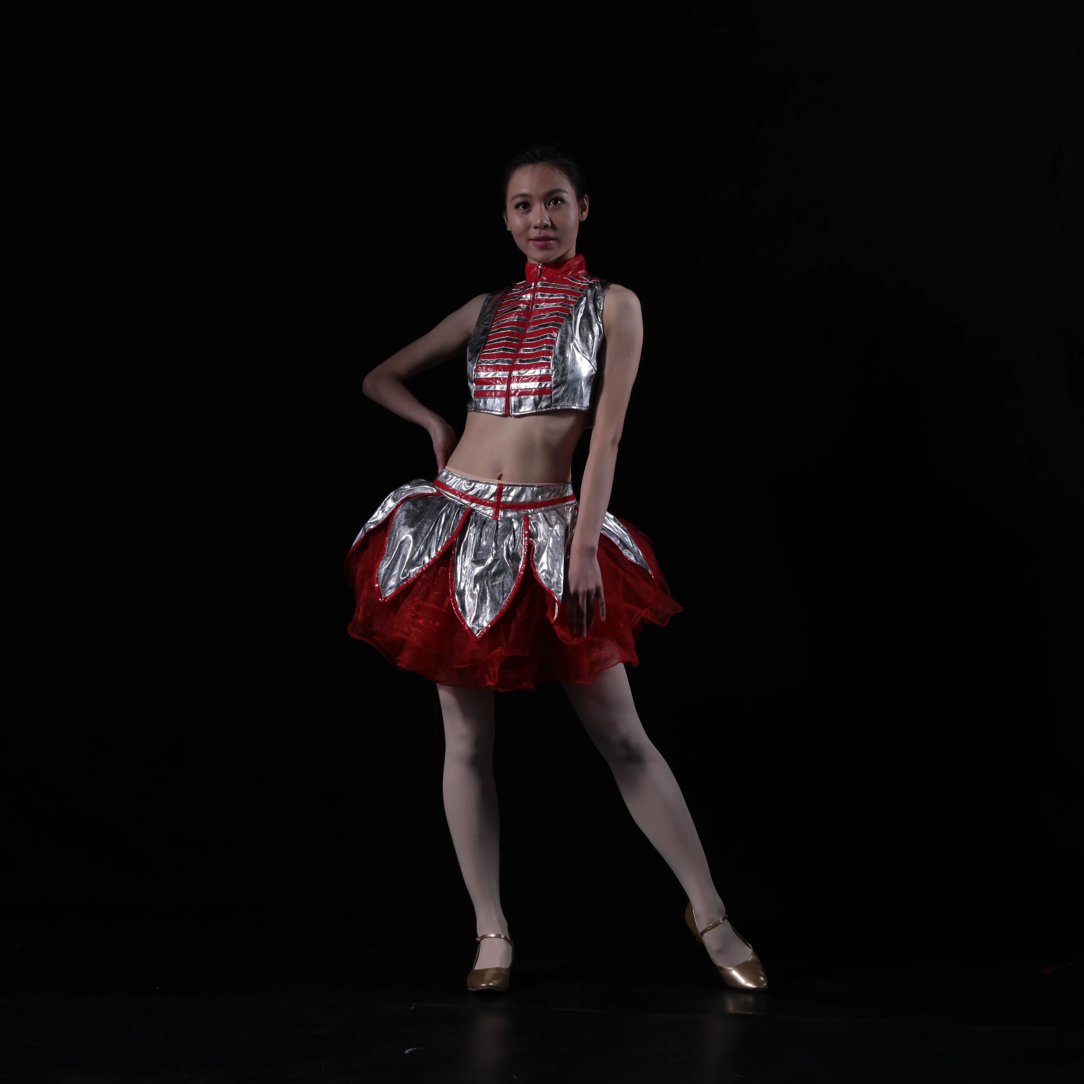 Baiwu Custom OEM ODM Shiny Stage&dance Wear for Women Costume in Stock 17AX1006