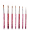 #6-#18 Manicure Pen Private Label Nail Brush Set 100% Pure Kolinsky Acrylic Nail Brush