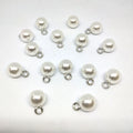 DIY Handmade Necklace Bracelet ABS Pendants Loose Pearls in Bulk Scarf Shoes Decorative Plastic Charms Gold Silver Hook Pearls