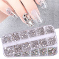 Multicolor Gold Pink 3D Summer Style Flatback Hotfix Nail Art Crystal Rhinestones Shiny Mixed Sizes AB Glass Accessories Tool