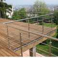 YL Will Not Rust 304 316 Outdoor Stainless Deck Solid Top Mounted Rod Railing Balustrade