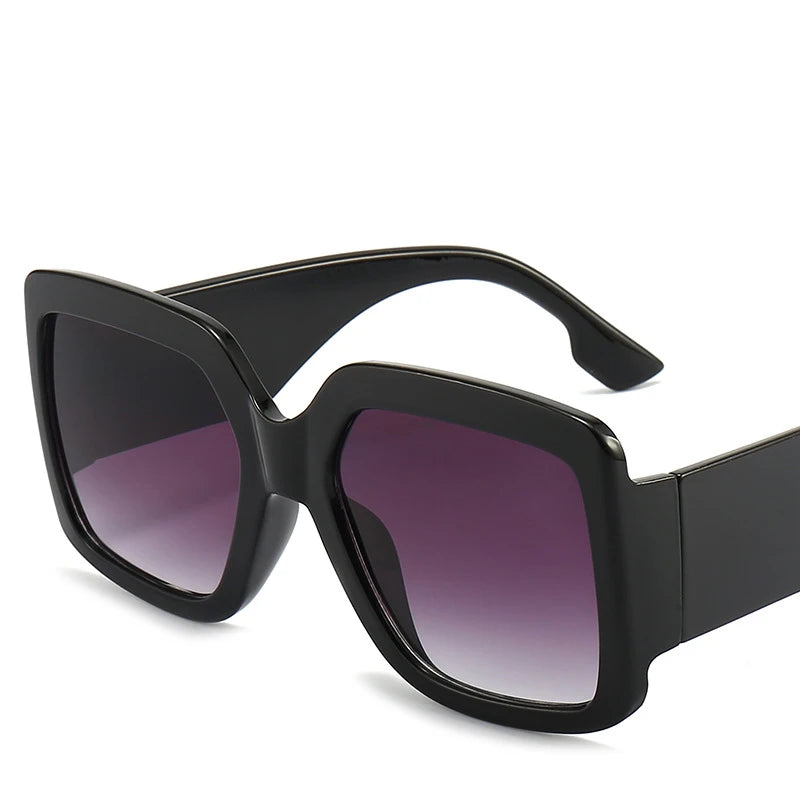 Eyewear Custom Laser Logo Plastic Frame for Women Vintage Retro Eye Glasses Sunshades for Men Oversize Square Glasses Sunglasses