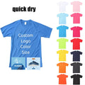 Men's Moisture Wicking Active Tee Tops 100% Polyester Fitness Quick Dry Athletic Performance Crew Neck Sport T-Shirt