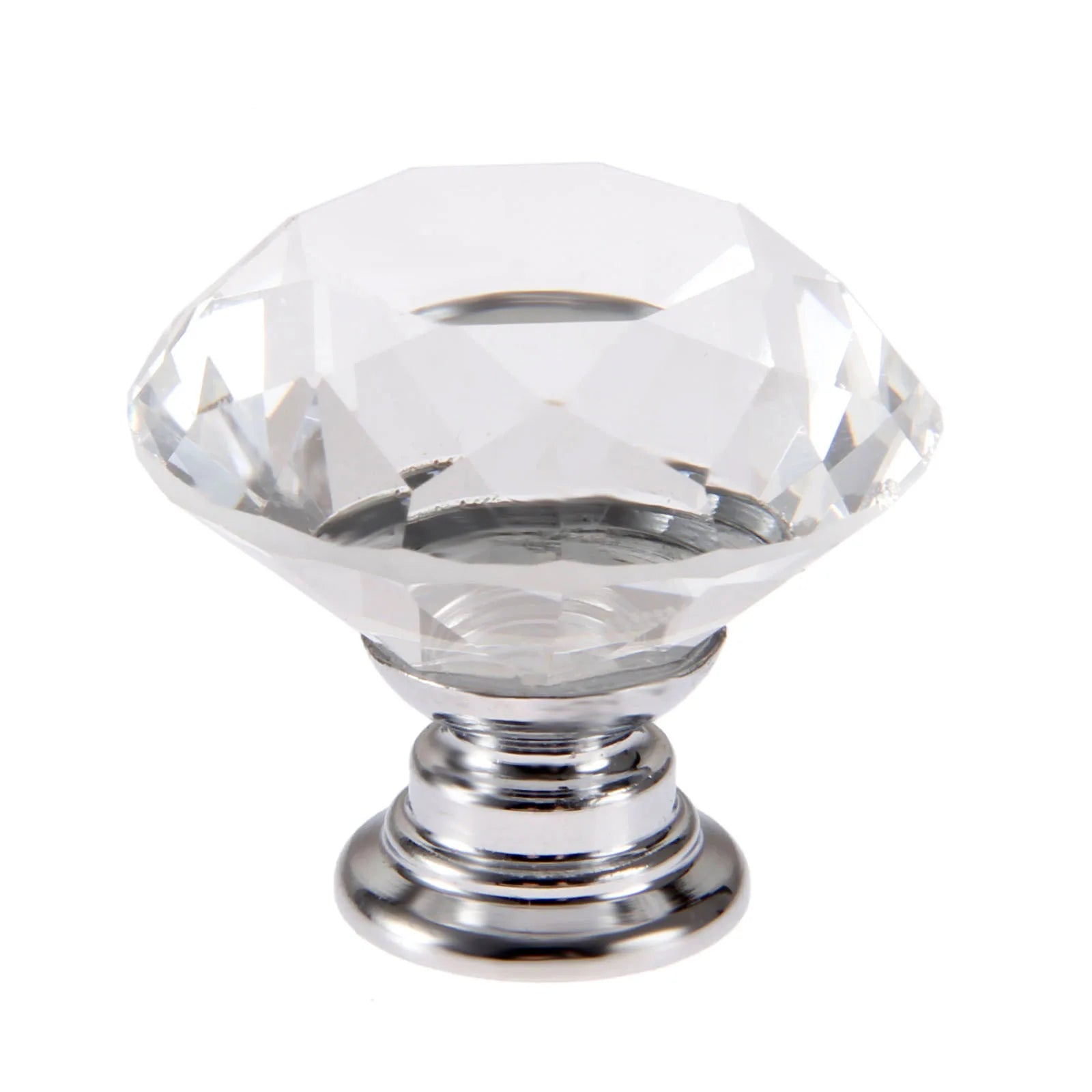 Aluminium Alloy Crystal Diamante Furniture Handles-Modern Design for Kitchen Bedroom & Home Bar