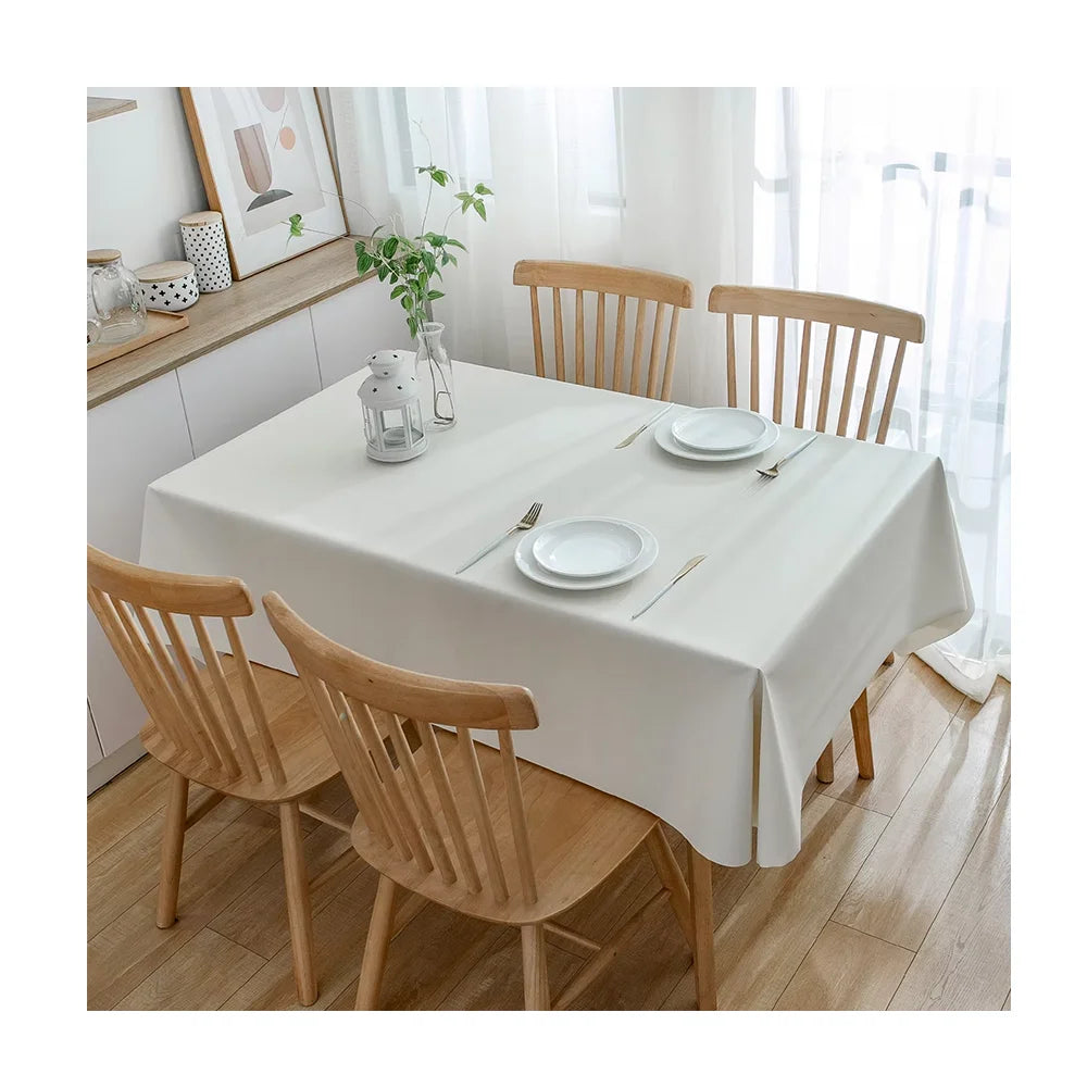 Table Cover Cream-colored Custom Logo Rectangular