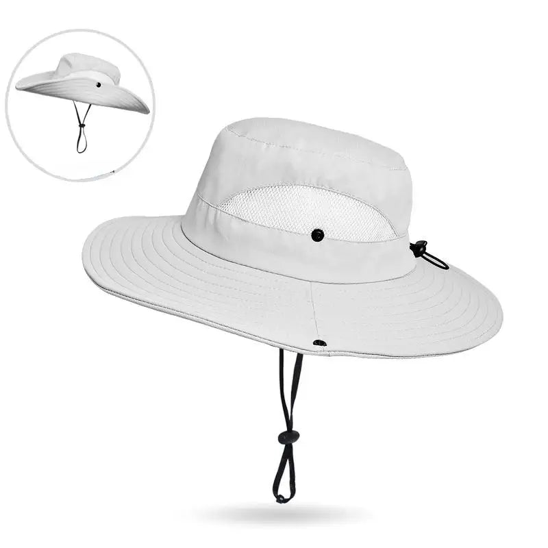 Plain Sun Hats for Men Women Fishing Hat Wide Brim UV Protection Outdoor Bucket Hat for Camping Hiking Custom Logo
