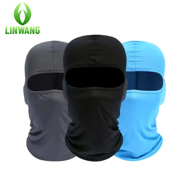 Full Face Cover Motorcycle Face Mask Balaclava Breathable One Hole Motorcycle Sun Windproof Ski Bicycle Cycling Balaclava Hat