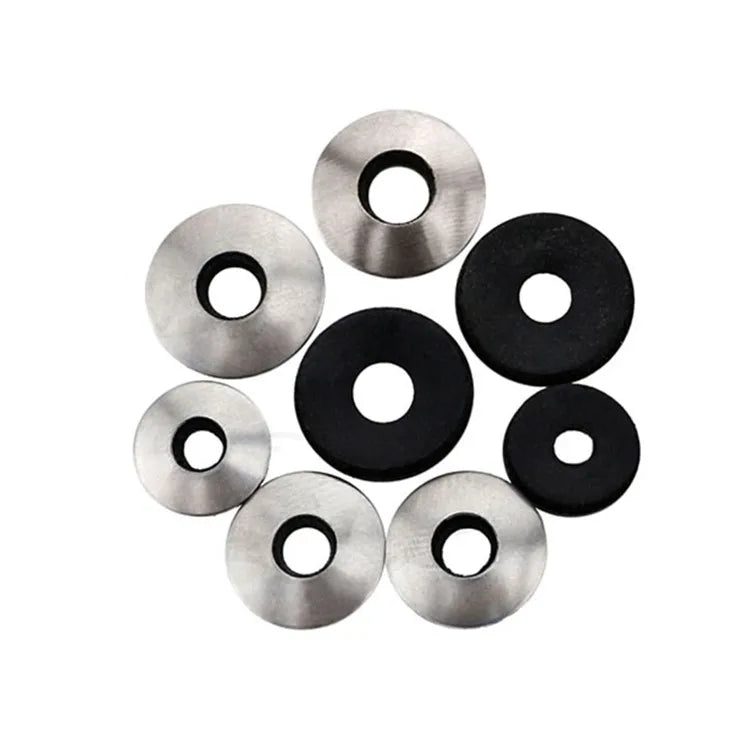 Stainless Steel EPDM Bonded Washers with Zinc Finish Plain Style Split Design