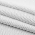 Stock of White 100 Polyester Sport Fabric Knit Breathable Bird Eye Mesh Fabric for Sportswear Sublimation Soccer Jersey