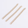 Bulk 18k Gold Plated Stainless Steel Extender Extension Chains for Jewelry Making