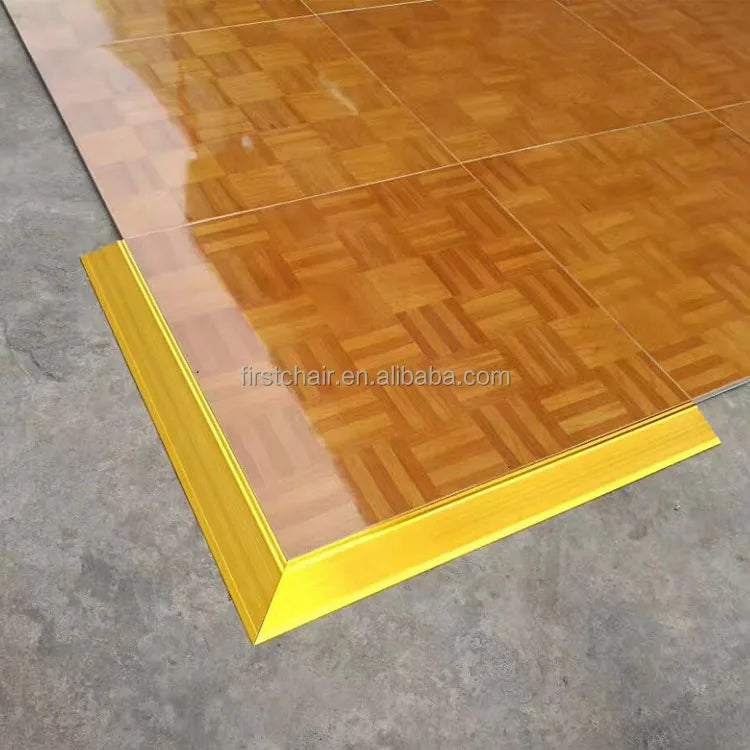 Wholesale Factory Wooden Portable Dance Floor Edge with Industrial Design for Commercial Use in Hotel & Dining Events