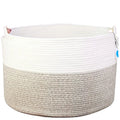 Laundry Basket Woven Cotton Rope Dirty Clothes Collapsible Hampers Containers  Storage Basket