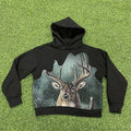 Manufacturer Quick Customization Tapestry Patchwork Hooded Crewneck Blocked Split Oversized  Clothing Tapestry Hoodie Men