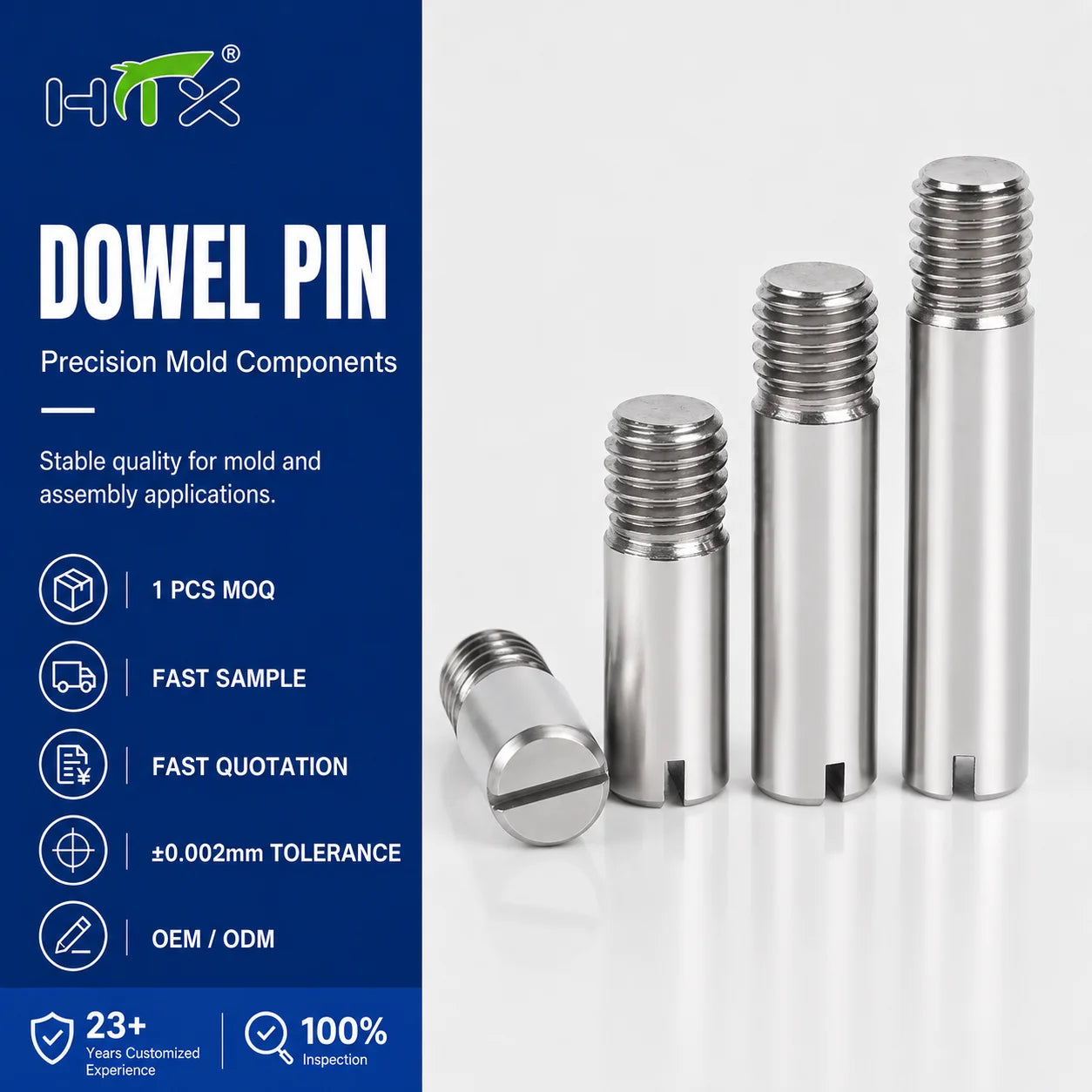 Brass Cylinder Column Dowel Pins Dental Brass Pins M6 X 4mm Dowel Pin 1.5 X 4mm Steel 6mm Dowels Precision Alignment