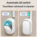 JOYBOS Toilet Cleaning Kit Wall-Mounted Disposable Toilet Brush with 12 Refills Deep Cleaning Brushes for Bathroom