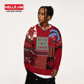 HELLOJIM Christmas Pullover Unisex Sweaters Wholesale Jacquard Knitted Christmas Embroidered Sweater Christmas Sweater