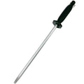 Sharpening Rod 10/11/12 Inch Professional Kitchen Sharpener High Carbon Steel with Smooth Honing Diamond Material and Tape Hook