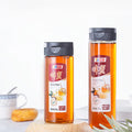 Stock 250ml 360ml PET Food Grade Transparent Squeeze Bottle with Screw Cap for Honey Jelly Candy Chocolate Salad-PET+PP Material