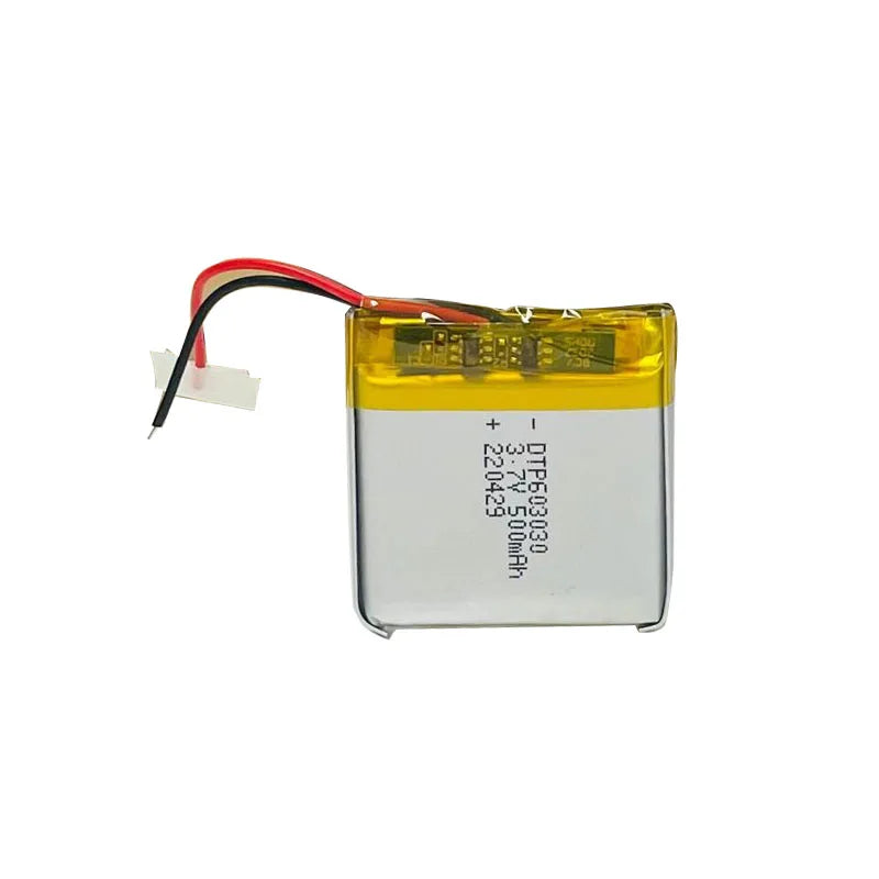 30*30mm Hot Selling Li-polymer Lithium Batteries DTP 603030 3.7V 500mAh Rechargeable Lipo Battery