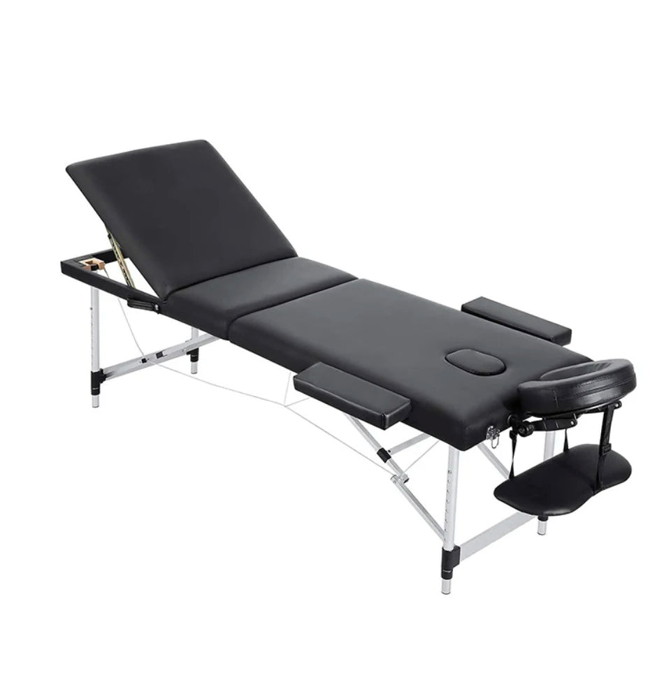 3 Section Aluminum Metal Massage Tables&beds Beauty Salon Massage Table Spa Bed Folding Table Facial Portable Massage Bed