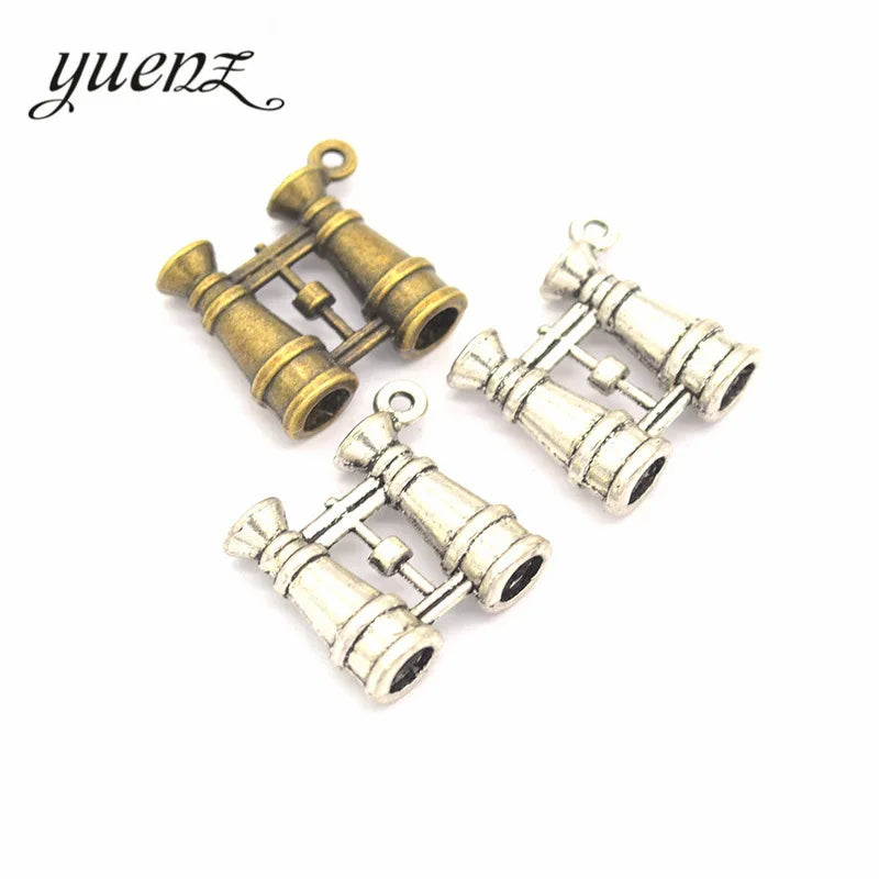 YuenZ Alloy Metal Antique Silver Color Telescope Pendants Charms DIY Jewelry Findings for Necklace Jewelry Making J134