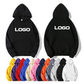 Mens Sweatshirts Hoodies Fashion Custom 100% Cotton Solid Color Oversized Plain Pullover Lined Anti-Wrinkle Feature Letter