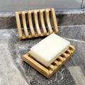 Sustainable Bamboo Soap Dish Self Draining Durable Bar Soap Holder for Sponge Dryer Bathroom Shower Kitchen Restaurant Counter